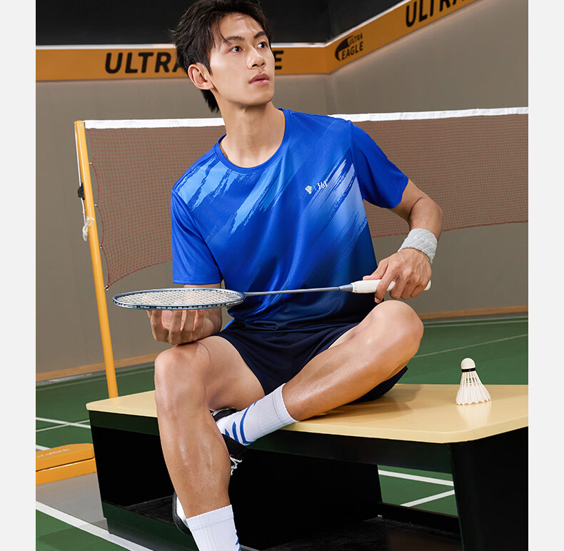 361° Men's T-Shirt Spring Summer Winning Badminton Quick-Dry Loose Printed Short Sleeve Top 652627102-1 6