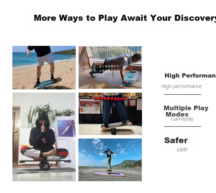 GEELE Winter Snow Summer Training Fitness Balance Board Yoga Ski Surf Paddleboard Trainer Equipment Country Aunt (Custom) 4