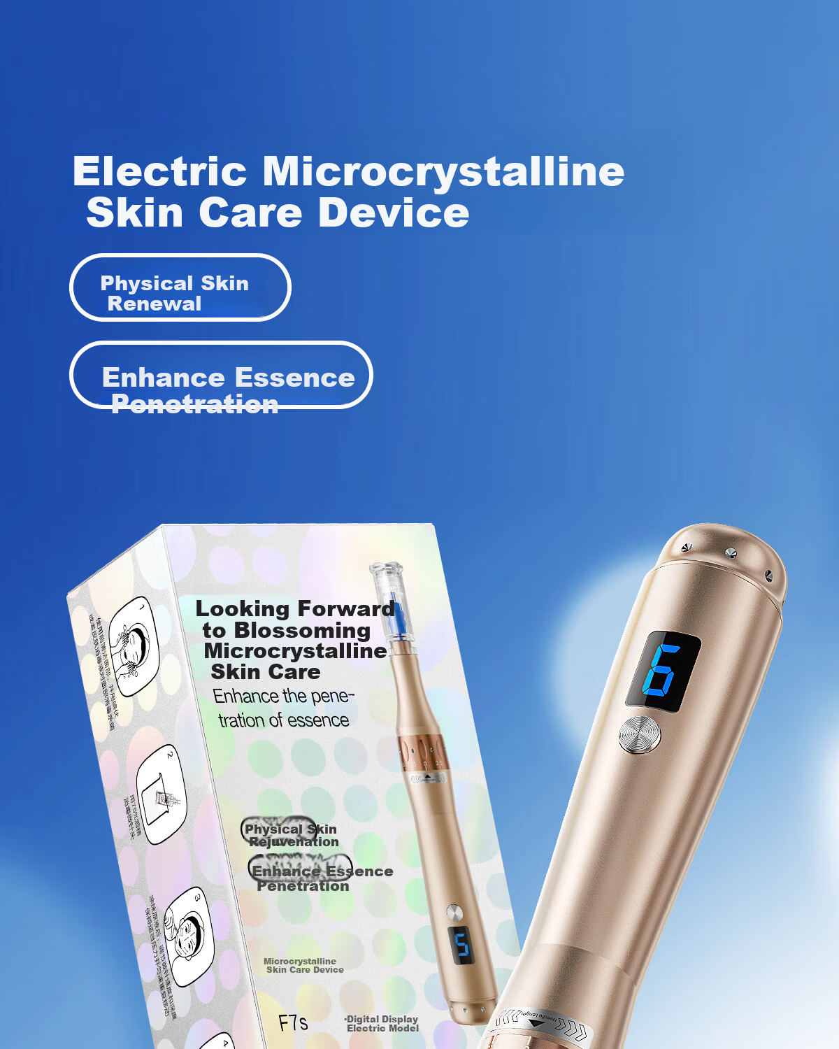 KDAY Electric Microcrystal Needle Scalp Hair Growth Infusion Serum Roller Minoxidil Applicator Beauty Salon Mesoderm MTS 1