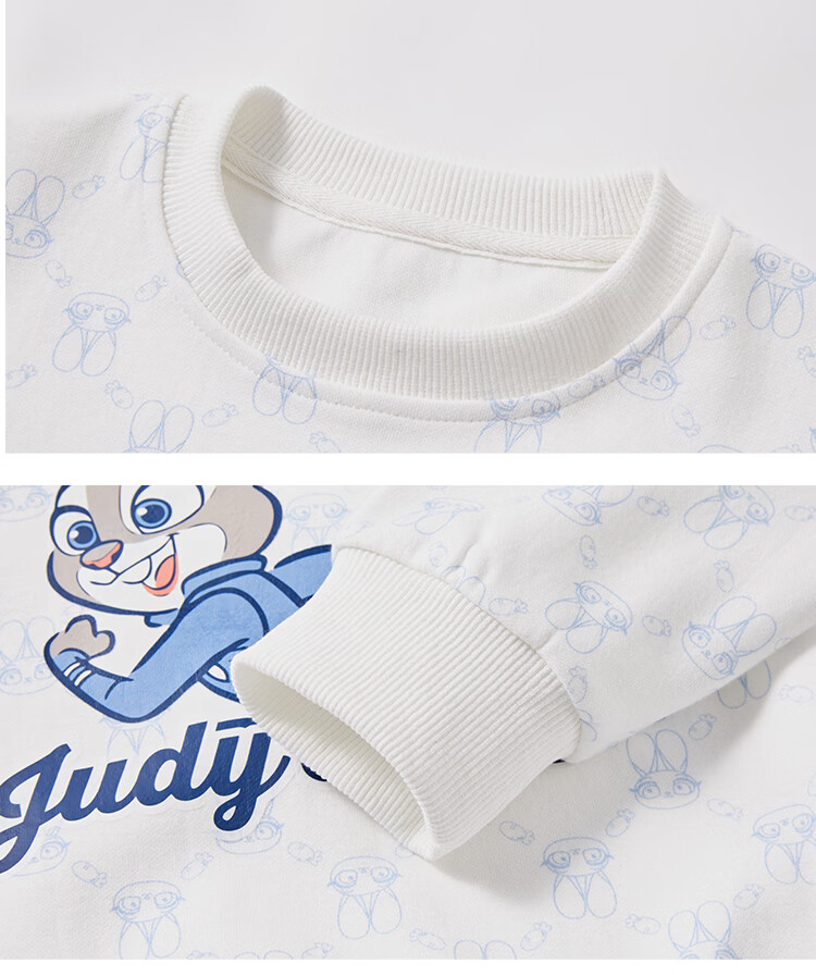 Disney Bunny Police Girl Spring Autumn 2026 New Stylish Kids Sweatshirt Skirt Sports Casual Set 21