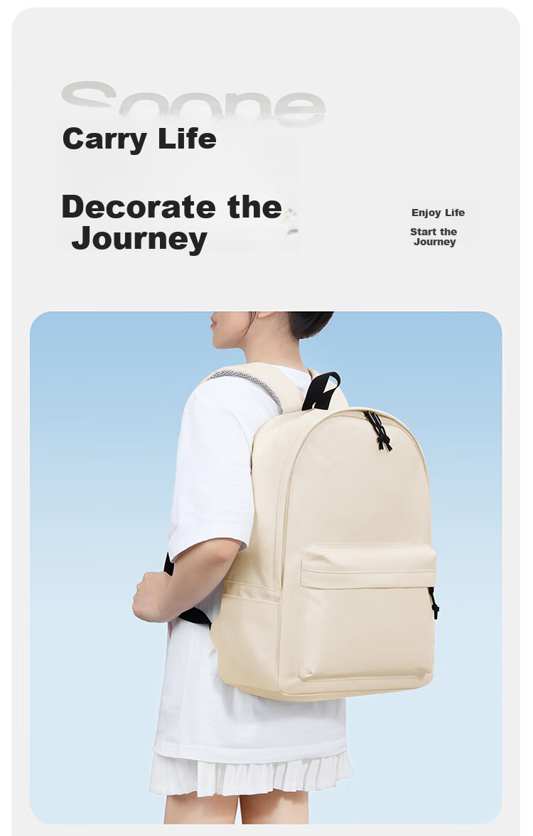 Biyoumei Large Capacity Fashion Backpack Casual Travel Laptop Bag School Backpack for High School, College, and Middle School Students Unisex 7