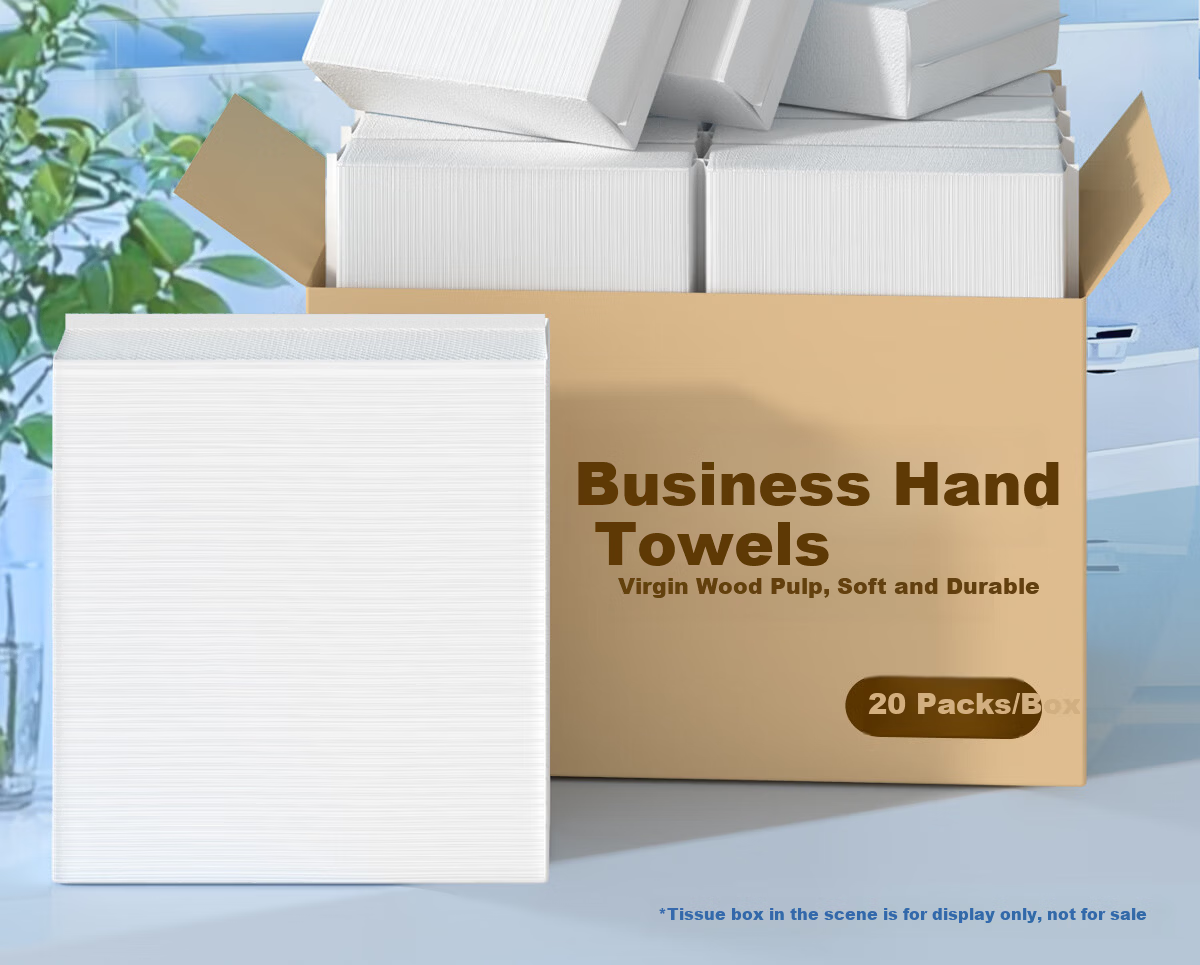Manhua Gold Business Hand Towels Commercial 1-Ply 200 Sheets * 20 Packs Hotel Restroom Dry Hand Paper Kitchen Paper Wholesale Box 2