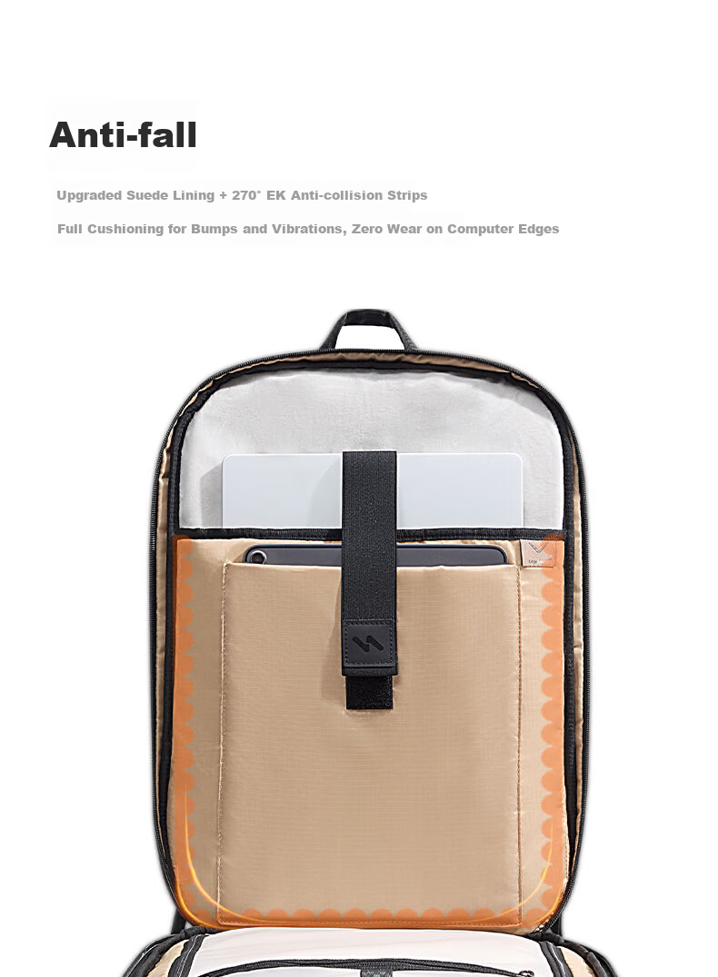 Inateck 40L Large Capacity Travel Backpack Men's Long-Distance Business Trip Dual Shoulder Luggage Bag Black 10