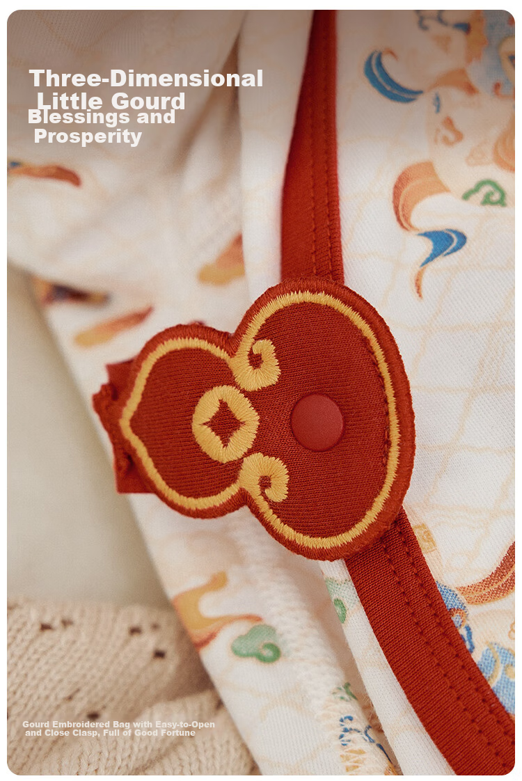 Wismorni Snake Year Newborn Baby Romper Spring Autumn Full Moon Baby Jumpsuit First Birthday Hundred Days Outfit 4