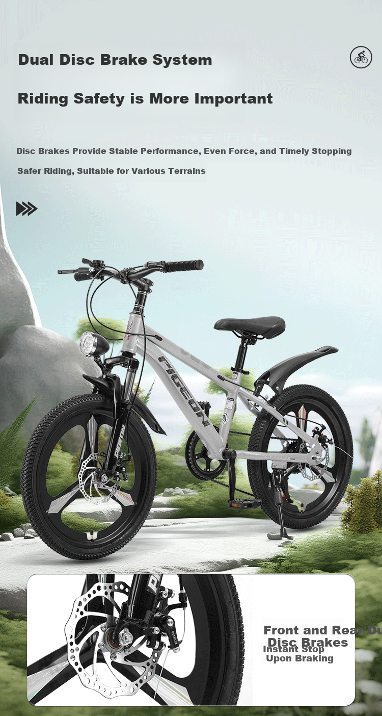 FLYING PIGEON (FG FLYING PIGEON) 18-inch Youth Mountain Bike for Boys and Girls, Children's Beginner Off-Road Student Bicycle 8