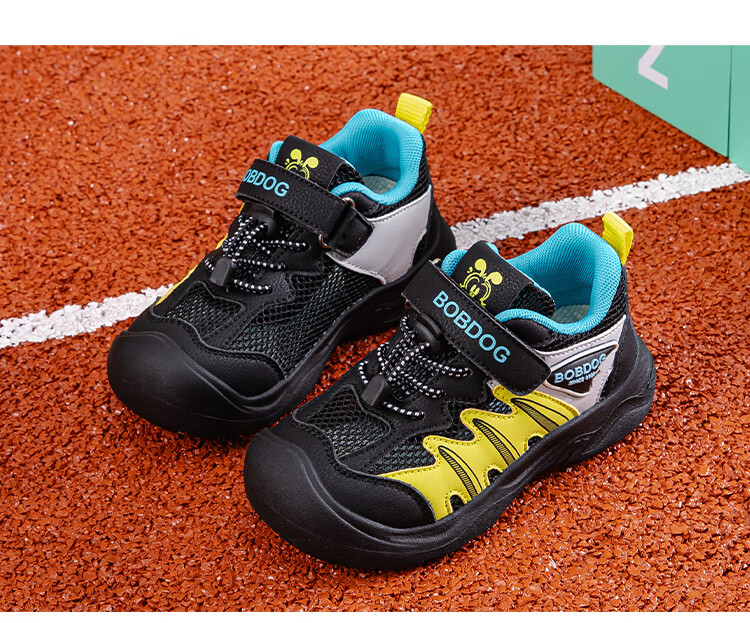 BOBDOG Kids Summer Comfortable Running Shoes Children's Sports Shoes Boys Casual Shoes 103562009 Light Gray/Navy Blue Size 34 5