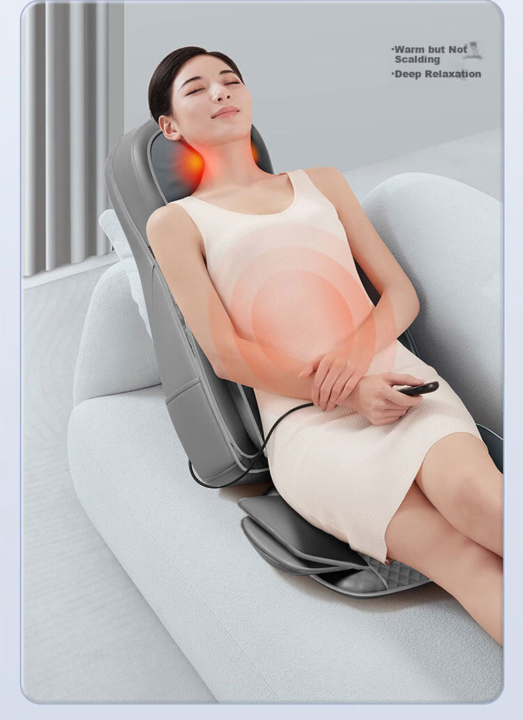 AUX 12D-K500 Massage Cushion Seat Pad Neck Massager Shoulder Waist Back Straight Rail Massager Gift for Parents and Girlfriend Birthday Holiday 15