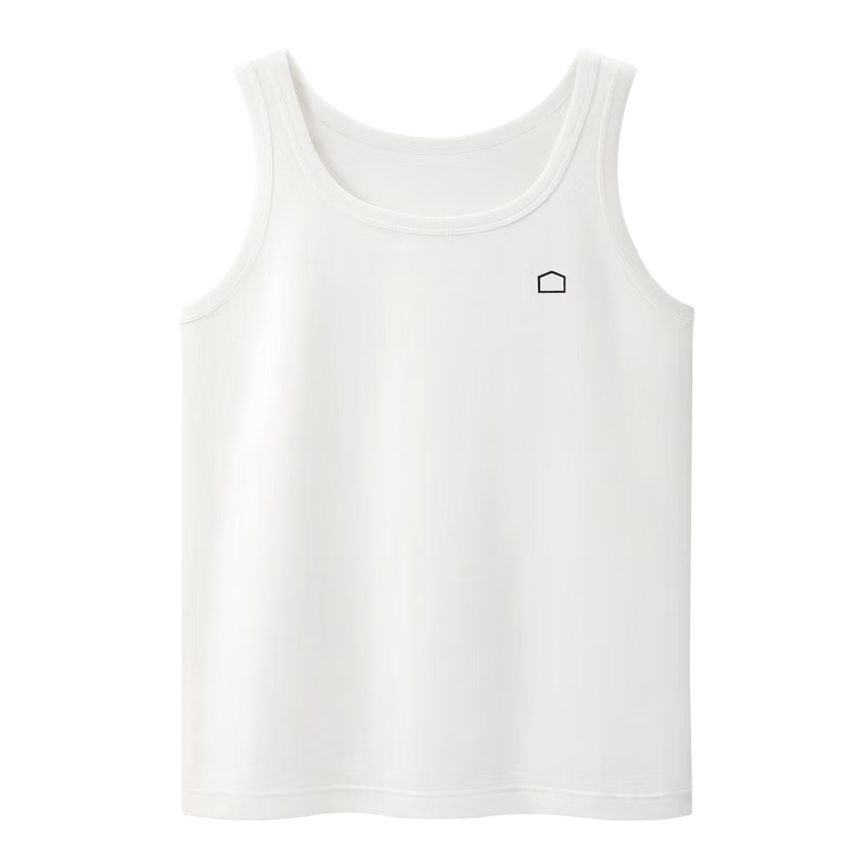 Bananain Cotton 301H Men's Tank Top, 100% Pure Cotton, Slim Shoulder, All-Cotton Loungewear, Spring And Summer Sleeveless, No Side Seam Pajamas
