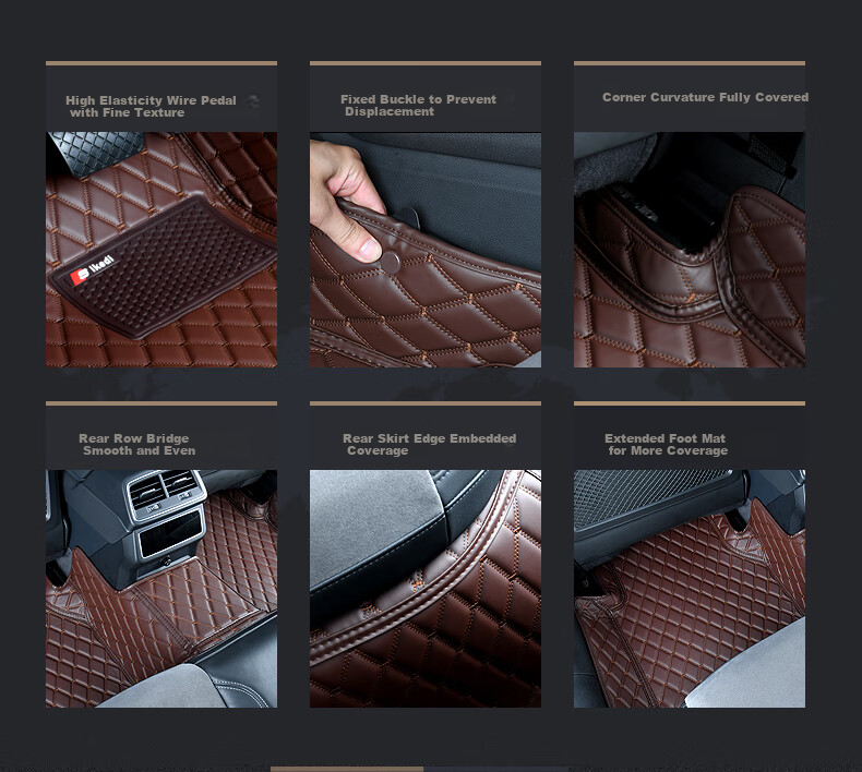 SIKEDI Full Coverage Car Floor Mats for BMW 1 Series 118i 120i 125i 2017-2025 9