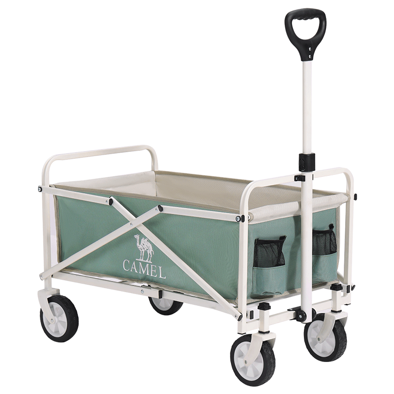 CAMEL Camping Folding Cart Wagon Trolley Shopping Cart Stroller for Grocery, Kids, Dog Walking, Household, and Parcel Pickup