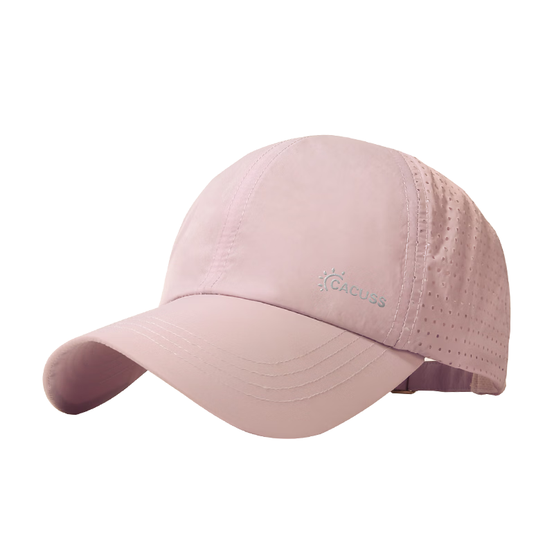 CACUSS Summer Breathable Mesh Baseball Cap for Women Outdoor Lightweight Sun Hat Fashionable Pink