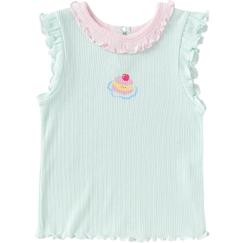 Balabala [balaOne] Baby Vest Infant Top Girls Summer Outerwear 2026 Sweet