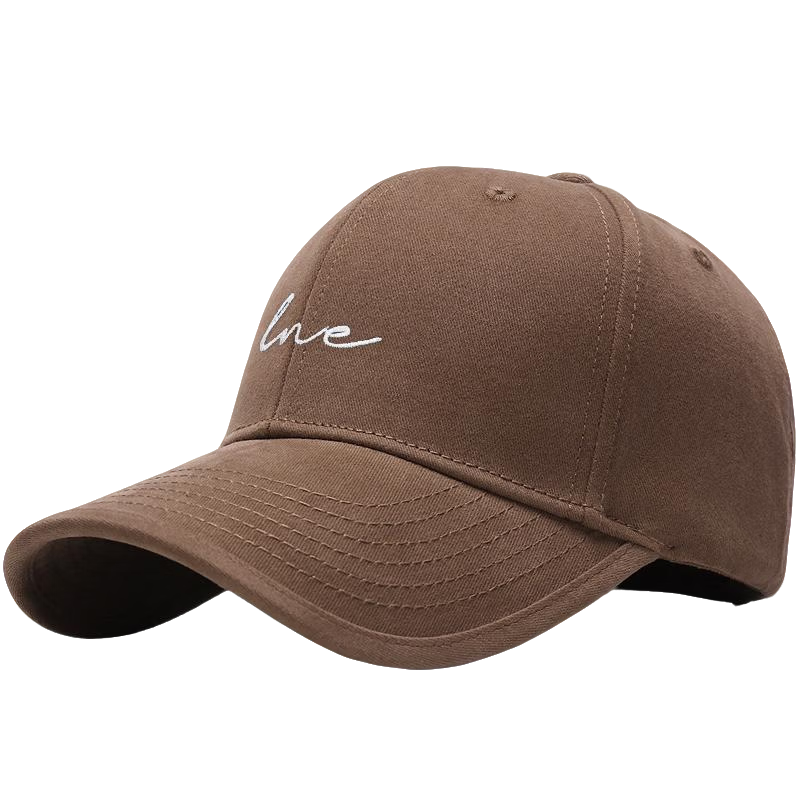 MiiOW Extra Wide Head Baseball Cap Men Winter Letter Embroidery Deepened Hard Top Duckbill Sun Hat Women