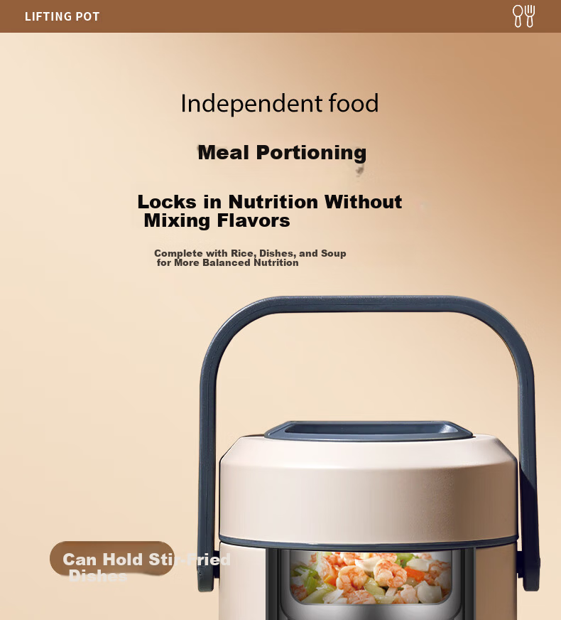 Ymer Electric Heated Long-Lasting Insulated Lunch Box 24-Hour Work Use Large Thermostatic Insulation Container 18