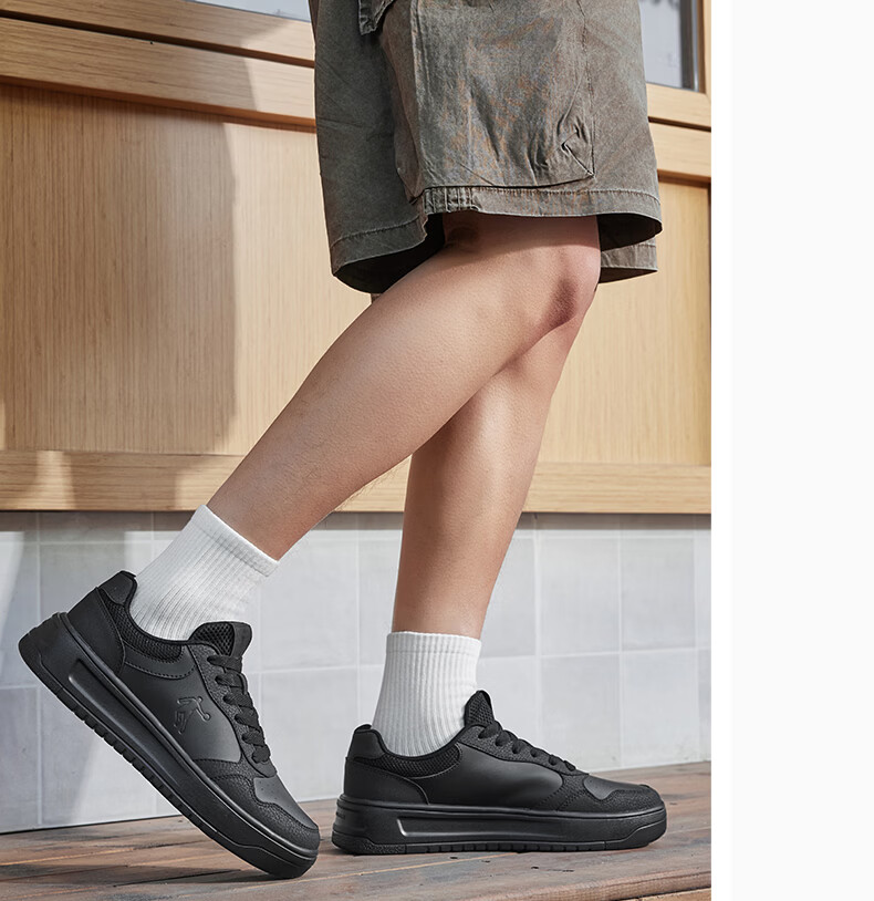 Jordan Men's Casual Sneakers Spring Summer New Breathable Durable Thick-Soled Height-Increasing White Shoes 19