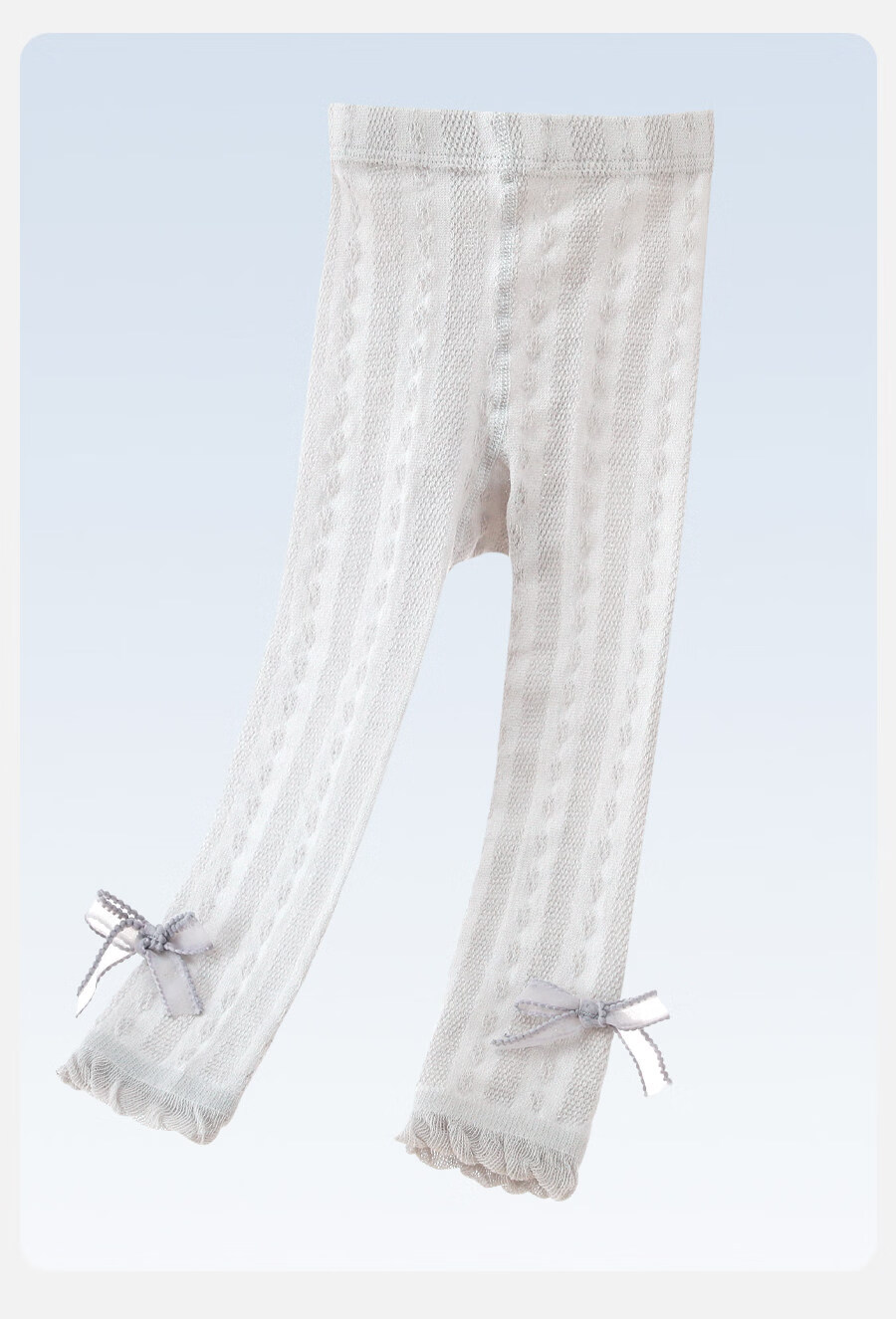 Langsha Girls' Summer Thin Tights Mesh Baby Leggings White Children's Pantyhose for Skirts 1