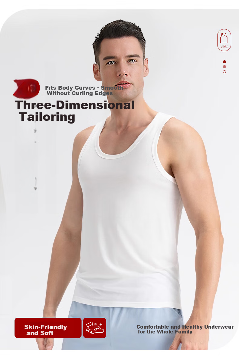 Mengyangwang Men's Summer Thin Cotton Breathable Sports Racerback Tank Top Sleeveless T-Shirt 14