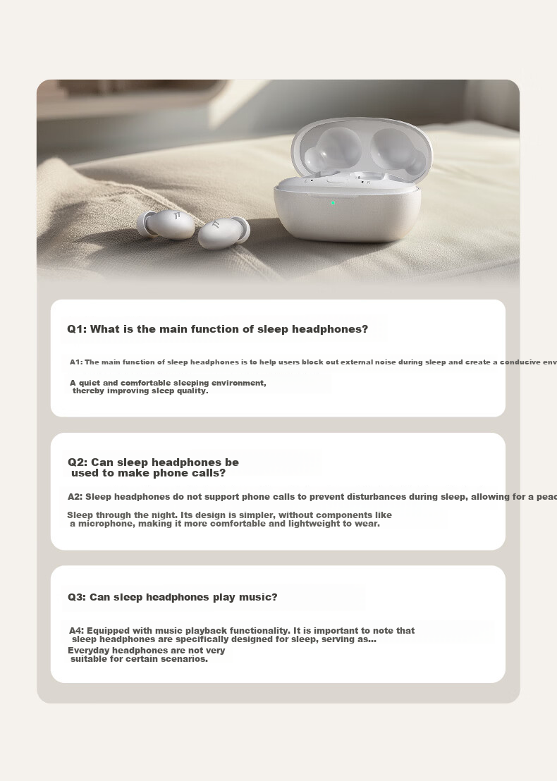 Himalaya Good Voice 1MORE Wameng Z30 Wireless Noise-Cancelling Bluetooth Sleep Earphones Invisible Compact In-Ear Sleep Aid Compatible with Apple Huawei Xiaomi 2026 New Release 2