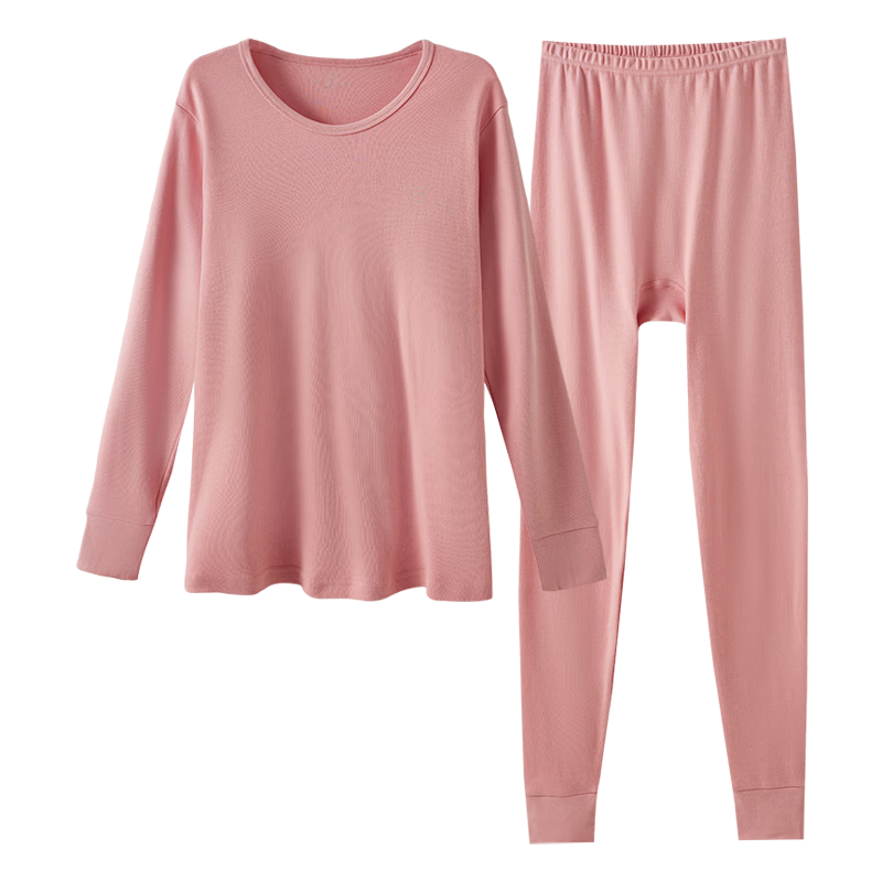 MiiOW [Class A 100% Pure Cotton] Men's Autumn Thermal Underwear Set 10A Antibacterial and Mite-Resistant Cotton Couple Warm Innerwear Set