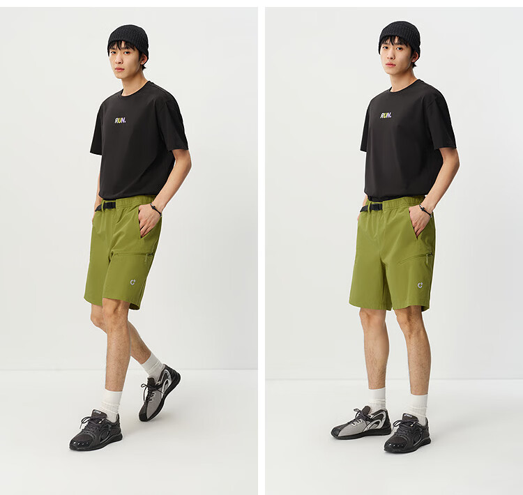 Semir Men's Casual Summer Quick-Dry Cooling Functional Shorts 2026 Reflective Print Stretch Pants 109326125103 18