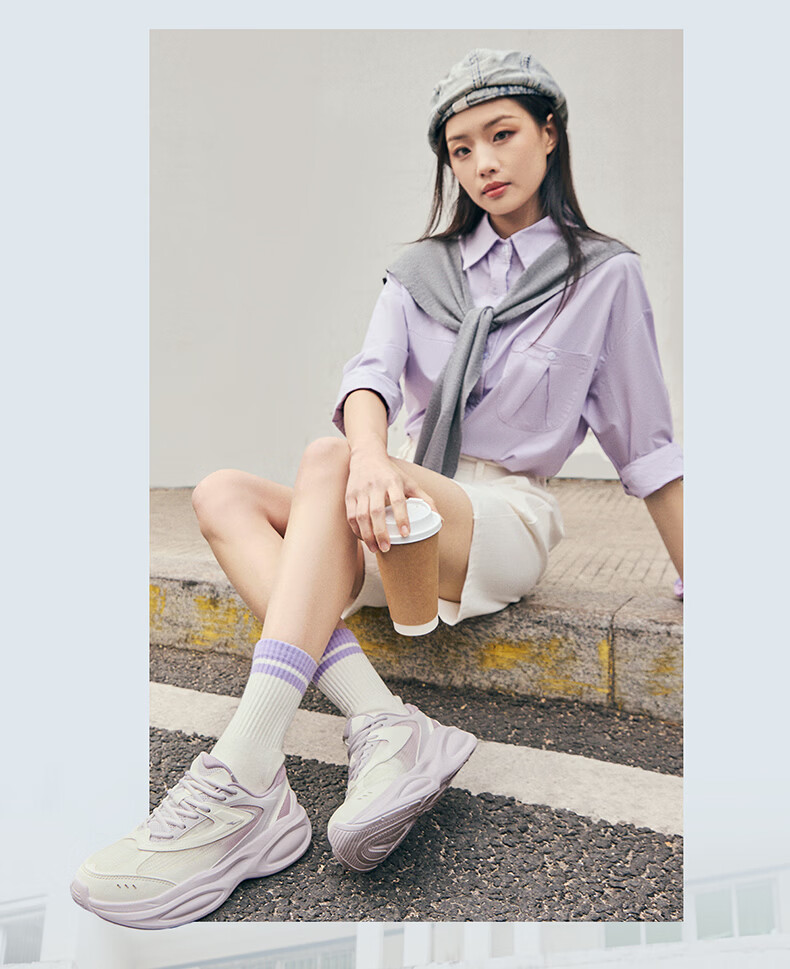 ERKE Women's Casual Shoes 2026 Spring New Ladies' Bread Shoes Outdoor Sports Dad Sneakers | Cangsheng 3 7