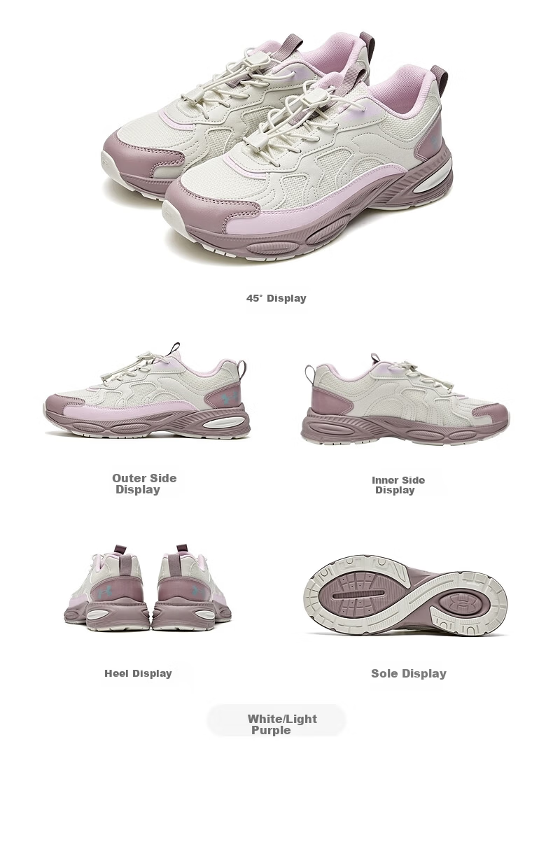 Under Armour Kids Sports Shoes Spring Summer Boys Girls Soft Sole Cushioning Breathable Non-Slip Retro Casual Shoes 2611899 17