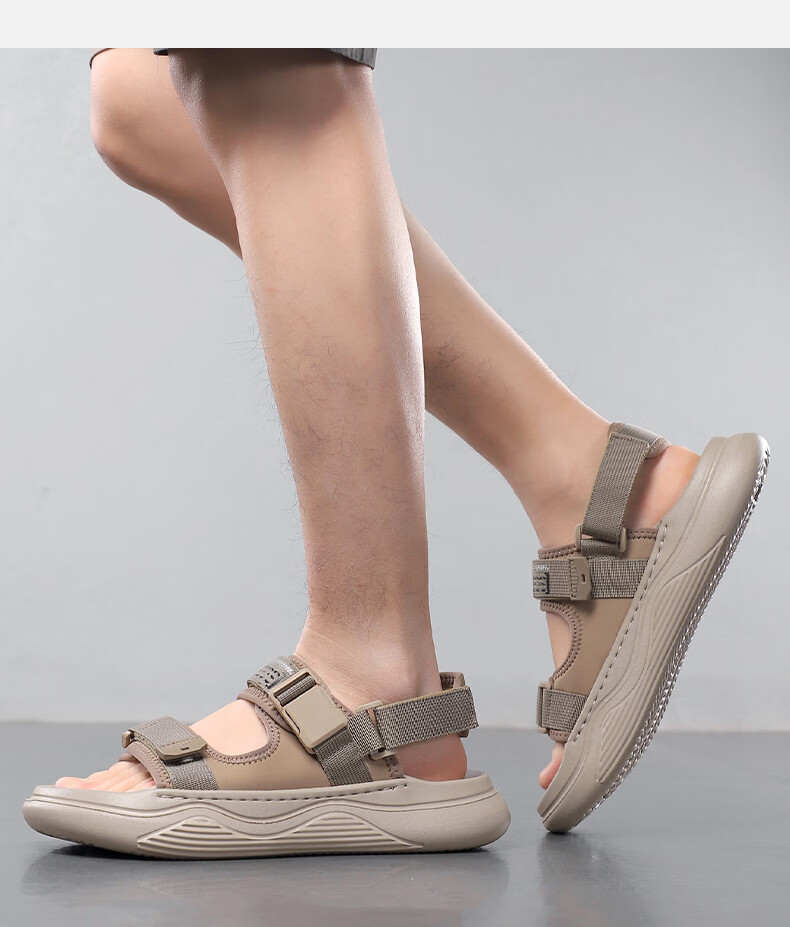 MEXICAN Spring Summer New Breathable Men's Sandals Lightweight Versatile Outdoor Sports Casual Shoes Black 39 12