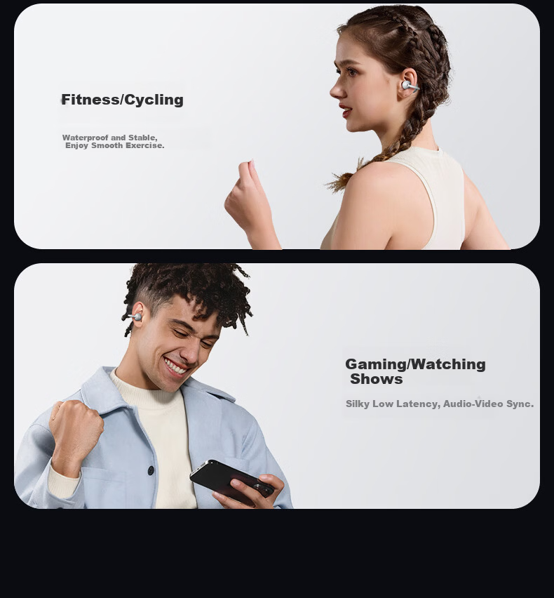 Sibyl EC200 Bluetooth Bone Conduction Ear Clip Wireless Open-Ear Sports Running Headphones 2026 New Model Long Battery Life Noise Cancelling High-Quality Sound Non-In-Ear Ear Hook 22