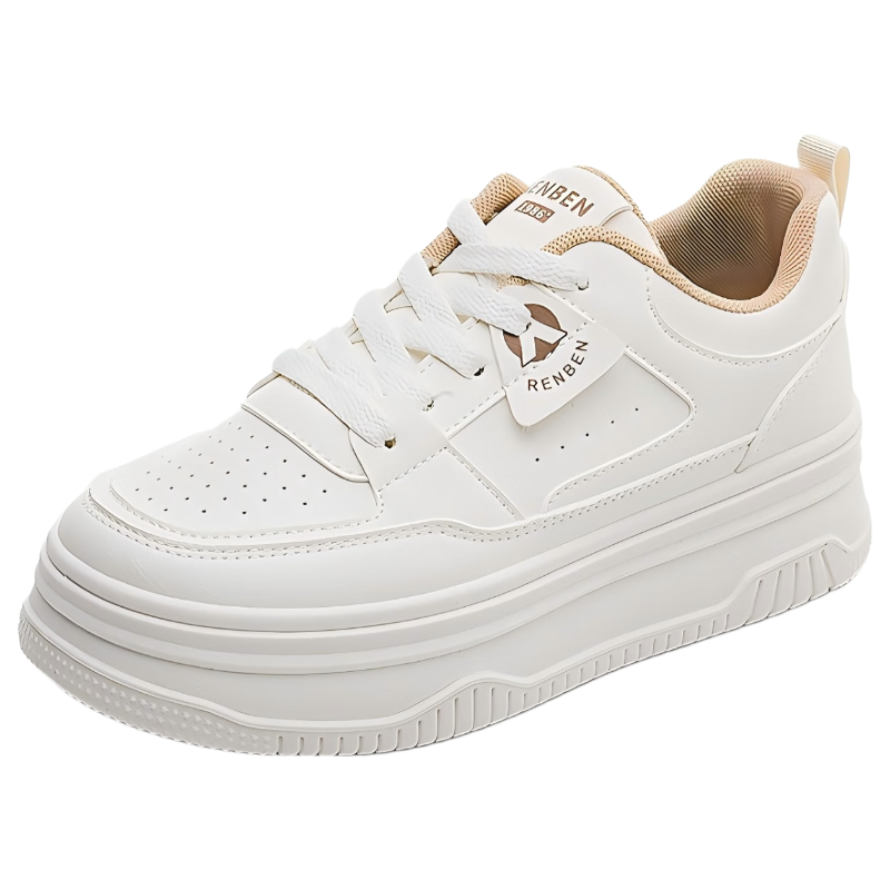 RENBEN Thick Sole Trendy Versatile Black and White Panda Shoes 2025 Spring Autumn Popular Casual Fashion Sports Sneakers Women's Shoes