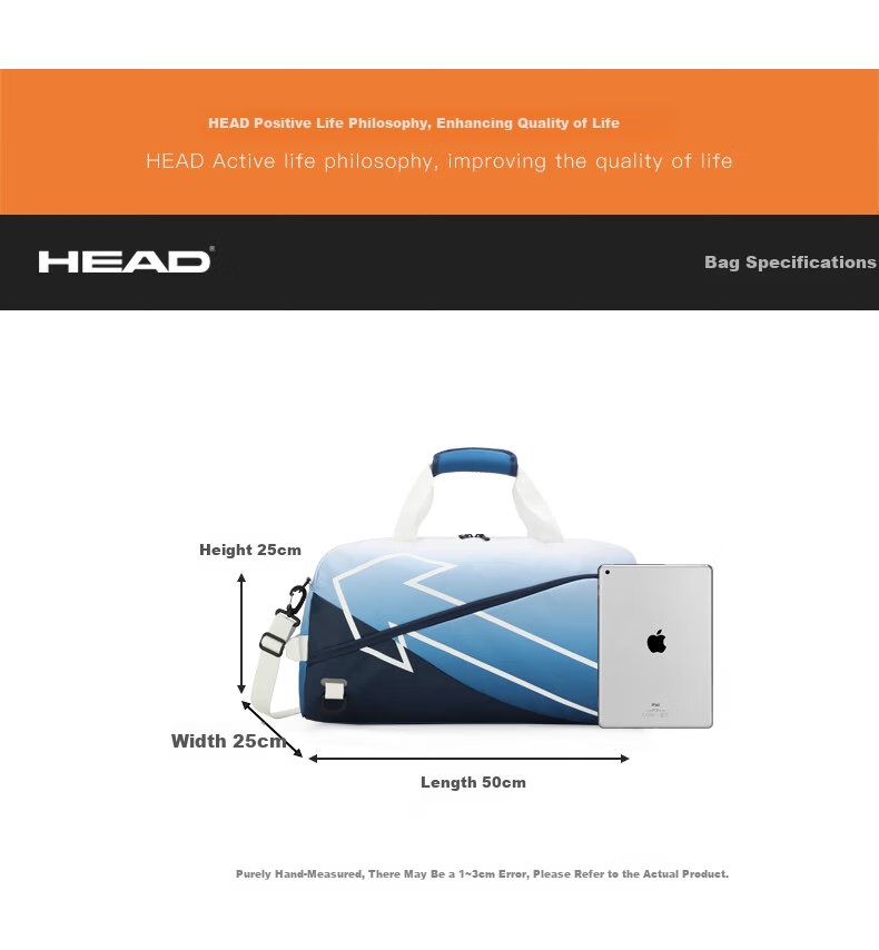 HEAD Tennis Bag Women's Stylish Badminton Bag Men's Gym Sports Handheld Shoulder Crossbody with Separate Shoe Compartment 11