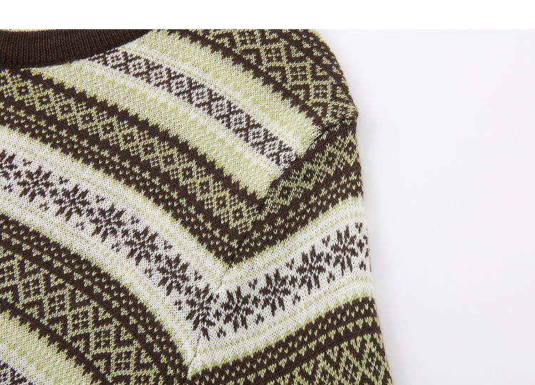 Demana【With Mulberry Silk/Wool】Autumn Vintage Colorblock Jacquard Slim Fit Knit Cardigan for Women Premium 16