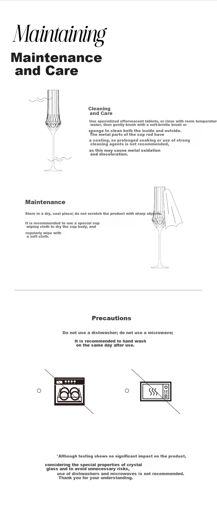 MU16 Champagne Flute Crystal Wine Glass Toasting Glass Wedding Gift Housewarming New Year Gift Stylish Gift Box 20