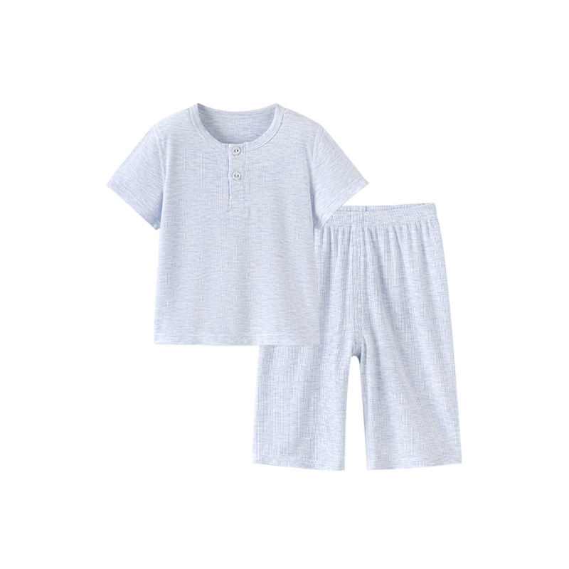 Babylove Baby Summer Lightweight Modal Two-Piece Set Boys Girls Casual Cool Air-Conditioned Pajamas