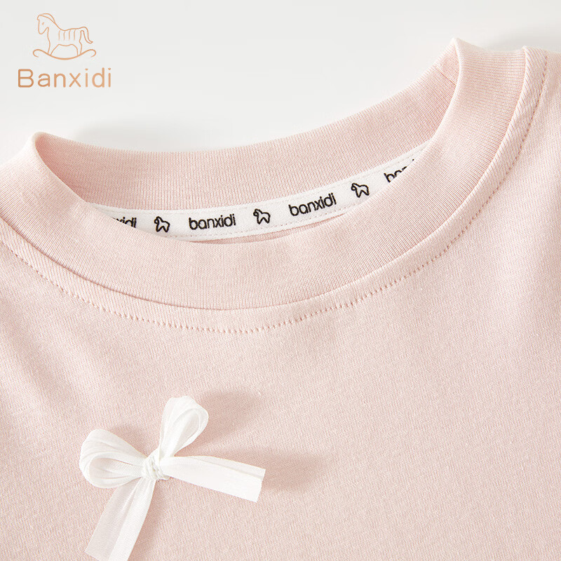 Banxidi Girls Short Sleeve T-Shirt Summer 2026 New Stylish Princess Thin Top Kids Summer Clothing Toddler Apparel