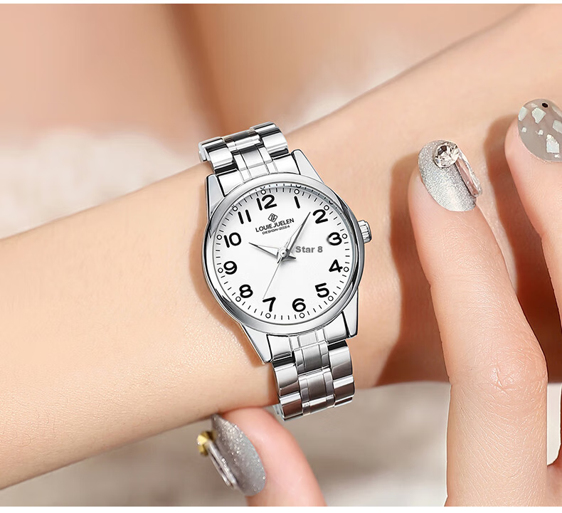 GEORGCOUNT Men's Watch Large Number Waterproof Luminous Quartz Watch for Middle-aged and Elderly Dad and Mom Women 13