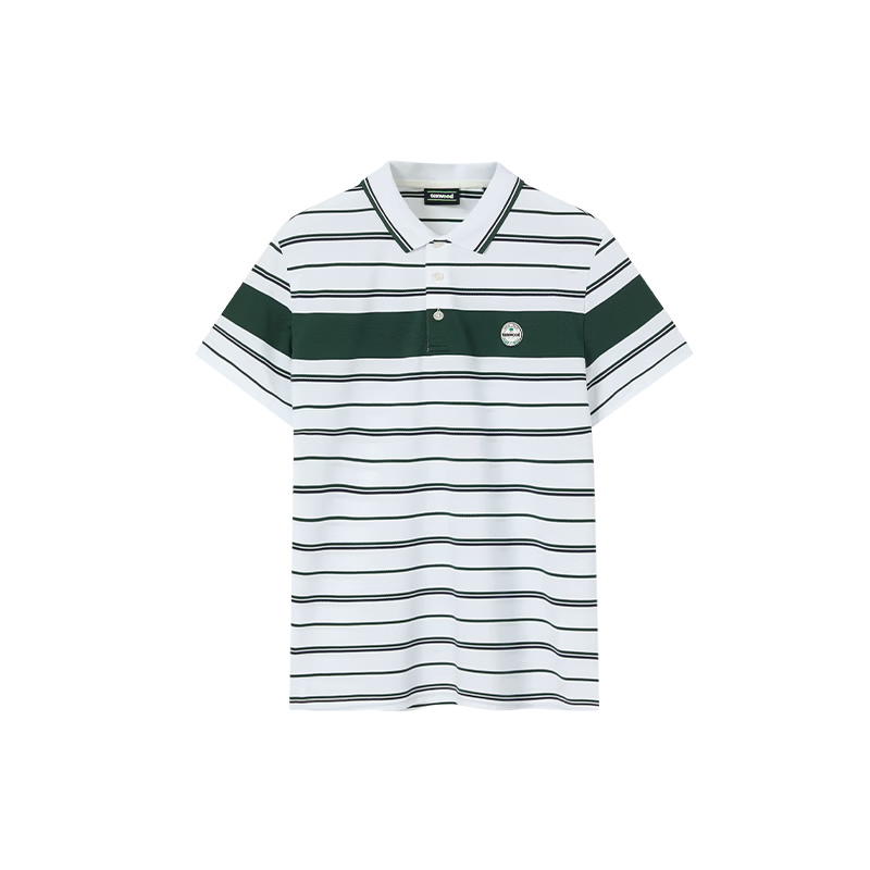 TEXWOOD Apple Standard Fit Summer Casual Quick-Dry Short Sleeve Men's Polo Shirt Off-White XL