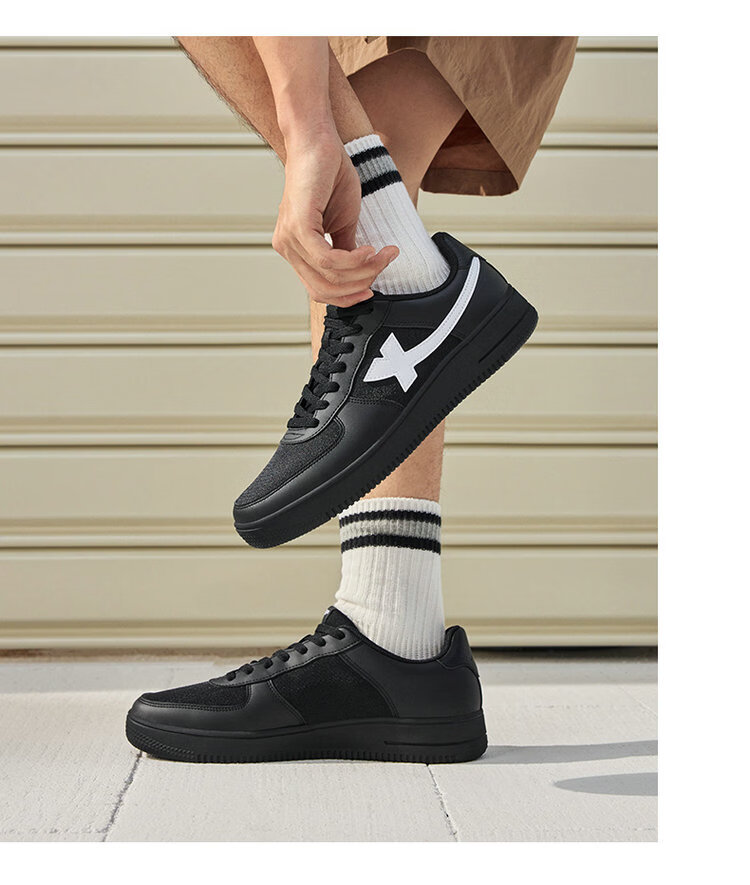 Xtep Couple Men's and Women's Sports Sneakers White Air Force One Spring Summer Mesh Breathable Lightweight Casual Shoes 16
