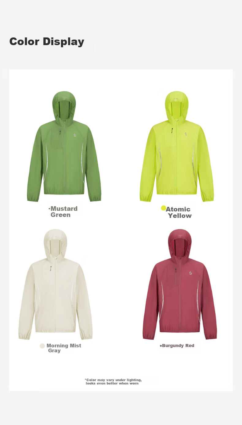 Flipbelt [Skin Jacket 2.0] Men's Original Yarn Sun Protection Shirt, Running Breathable Lightweight Outdoor Sports Waterproof, Atomic Yellow, L 16