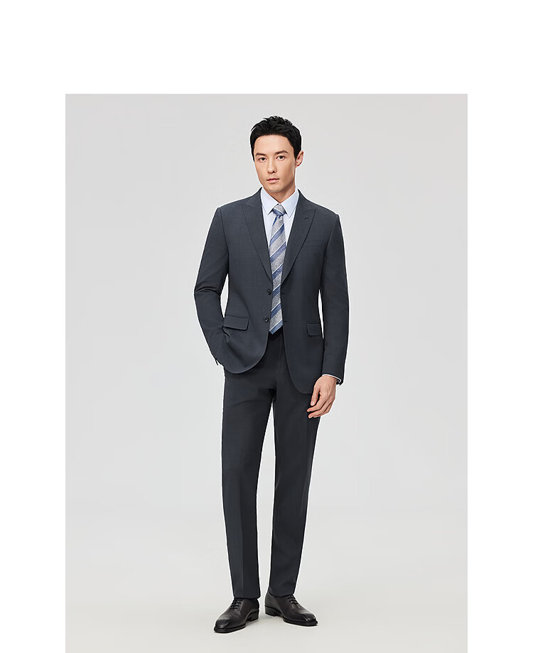 YOUNGOR Men's Spring Summer 2026 Dark Blue Suit Jacket VOTN210239FJY 170/96A 15