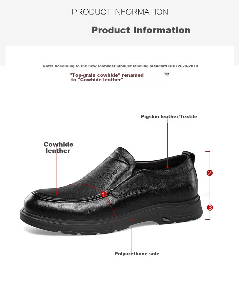 Connai Men's Youth Business Casual Leather Shoes Comfortable Driving Slip-On Low-Top Shoes Black Size 40 16