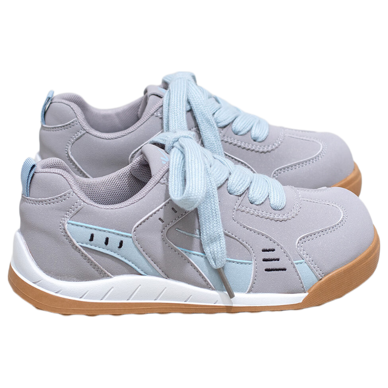 Warrior Women's Popular German Training Shoes Casual Versatile Spring Autumn New Comfortable Lightweight Sports Sneakers Gray Blue 37