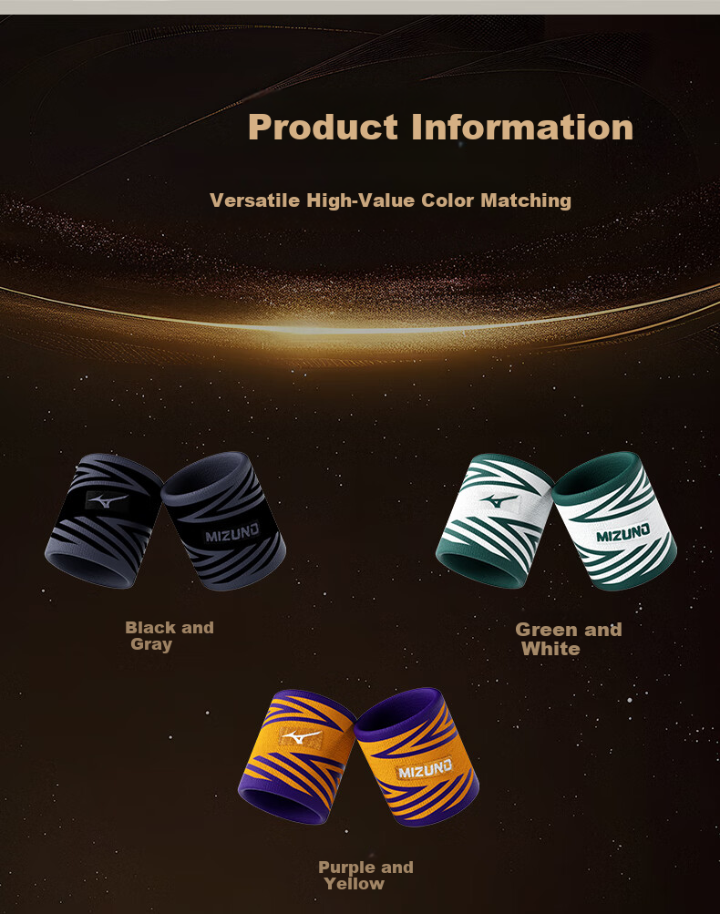 MIZUNO Wrist Support for Tendonitis Basketball Volleyball Badminton Wrist Brace TFCC Fitness Sprain Unisex B570 Black Gray Single Piece 8