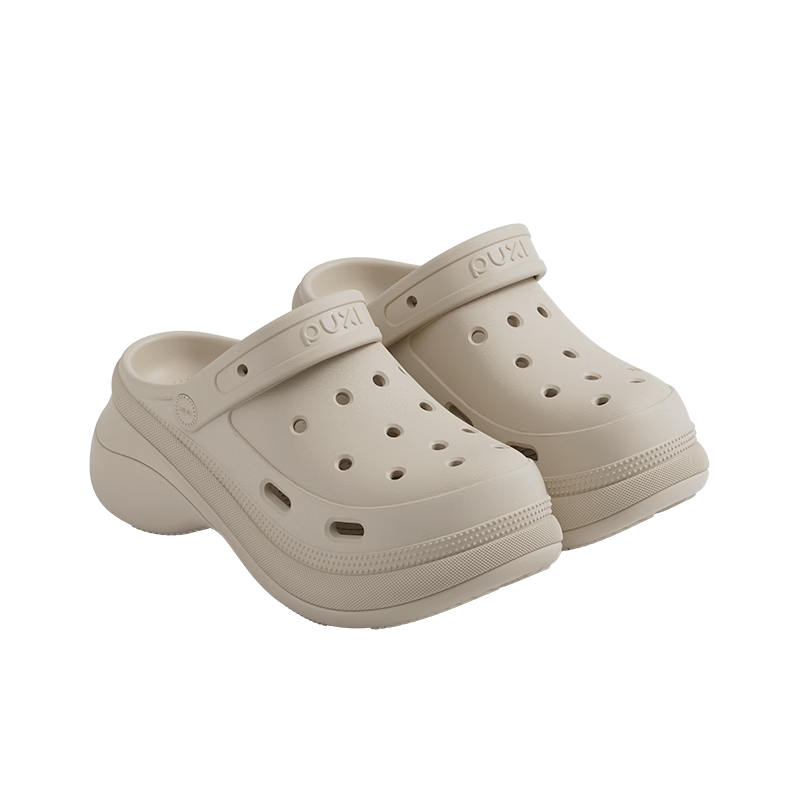 Puxi Dieyuan Women's Hollow Thick-Soled Height-Increasing Soft-Feel Sandals 2026 New Beach Slippers for Women