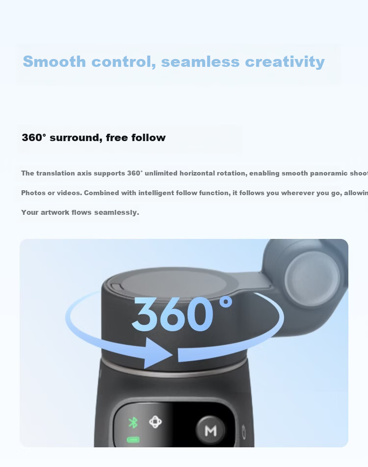 HarmonyOS Smart Choice DJI Osmo Mobile 8 Smartphone Gimbal OM8 Handheld 360° Tracking Stabilizer Anti-Shake Shooting Tool Compatible with HarmonyOS 6 6