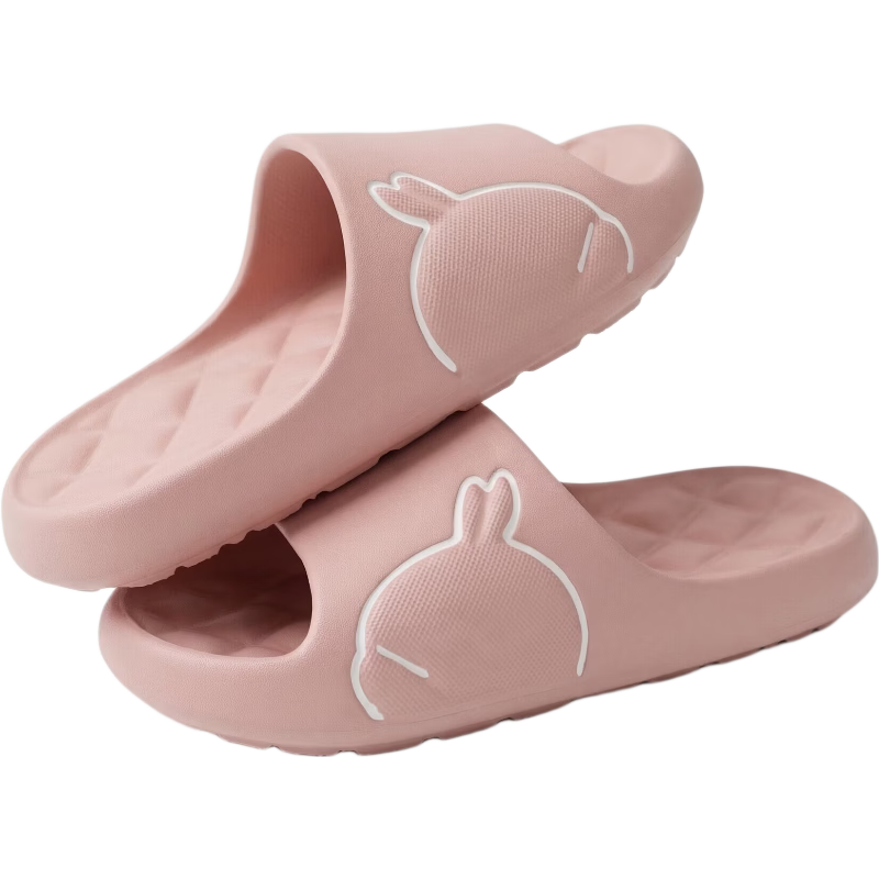 MashiMaro EVA Cartoon Couple Home Bathroom Shower Slippers Unisex Sandals