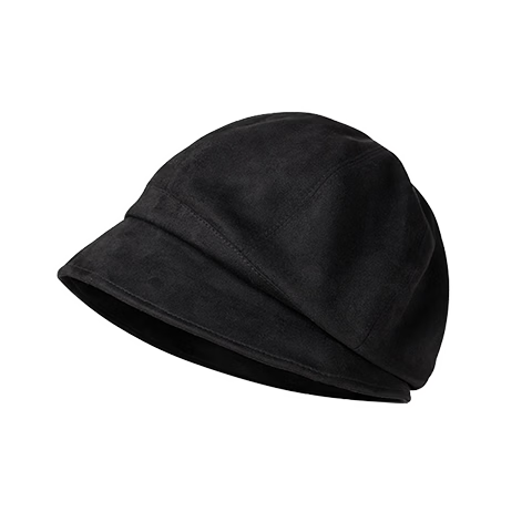 Xueqiman Women's Small Face Fisherman Hat Spring Autumn Maternity Cap Large Head Circumference Octagonal Beret Japanese Style Small Brim Bare Face Bucket Hat