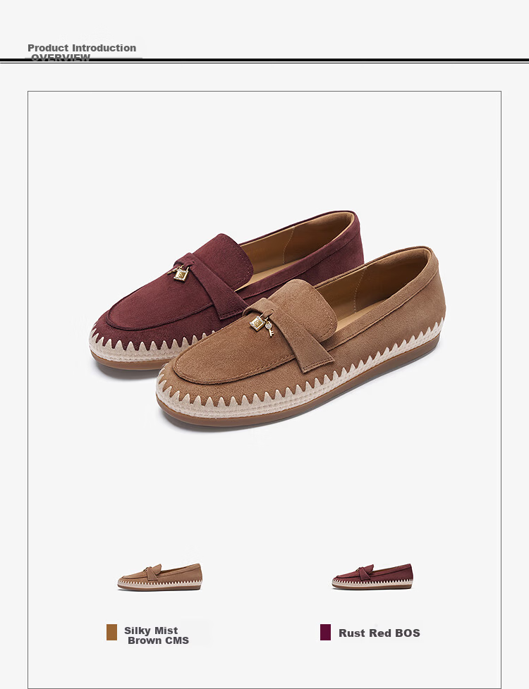 Le Saunda 26 Spring Summer New Retro Casual Versatile Commuter Loafers Fisherman Shoes Women 6T15301 Silk Mist Brown CMS 37 1