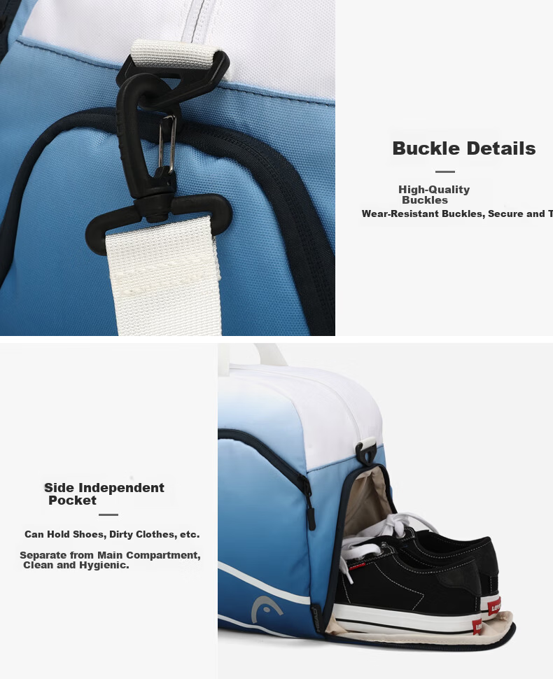 HEAD Tennis Bag Women's Stylish Badminton Bag Men's Gym Sports Handheld Shoulder Crossbody with Separate Shoe Compartment 17