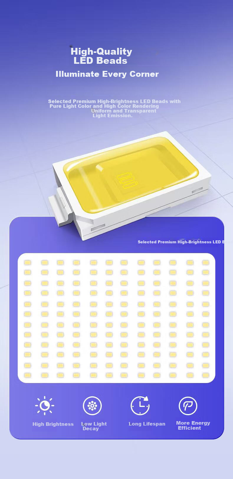 BULL LED Floodlight Outdoor Street Light Yard Light Billboard Light Camping Light IP65 Waterproof MG-F100A-AE Haoxiang Series 6500K White Light 100W 4