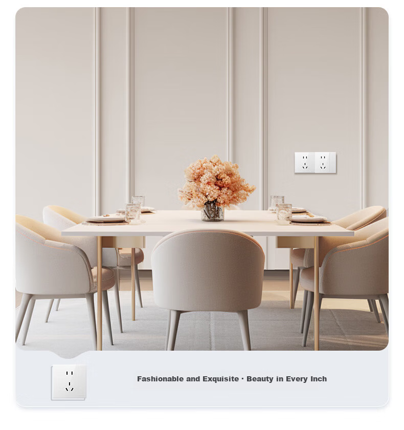 BULL G60 Series Call Switch 86 Type Ultra-Thin Flush Mount Panel G60D121 Glossy White 5